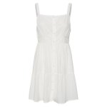 Robe coton courte vero moda - blanc - femme Robe coton courte vero moda - blanc - femme