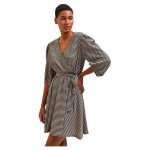 Robe courte 3 - 4 femme - bestseller a - s slfiana b noos - noir - carreaux : sable