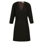 Robe courte coupe droite morgan noir - 100% polyester - manches courtes - col v - robe droite manches ... Robe courte coupe droite morgan noir - 100% polyester - manches courtes - col v - robe droite manches ...