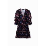 Robe courte drape femme desigual m. christian lacroix - noir - l