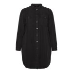 Robe courte manches longues femme vero moda sila - black - 46