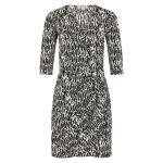 Robe courte morgan noir - manches longues - col franais