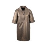 Robe en cuir oakwood caracas ref 54146 marron vieilli