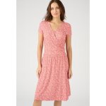 Robe - damart - robe effet cache - coeur - rose feuillage Robe - damart - robe effet cache - coeur - rose feuillage