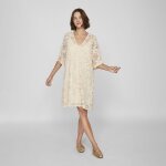 Robe � dentelles lorna manches 3 / 4 birch femme vila
