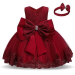 Robes en dentelle pour petite fille vêtements tutu de princesse motif floral fête de mariage baptême ... Robes en dentelle pour petite fille vêtements tutu de princesse motif floral fête de mariage baptême ...