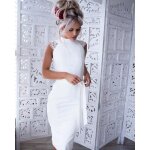 Robe femmes en dentelle blanche Élégantes de soirée vintage manches Robe femmes en dentelle blanche Élégantes de soirée vintage manches