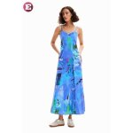 Robe femme desigual lacroix - bleu - dress straps