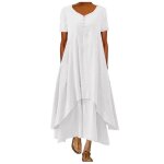 Robe femme ete mi longue bohme manches longues et boheme dress plisse avec poches mode sundress longue ...