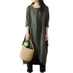 Robe femmes ethnique ete chic maxi longue plus size tunique boheme lache coton lin boho dress Robe femmes ethnique ete chic maxi longue plus size tunique boheme lache coton lin boho dress