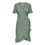 Robe femme only olivia wrap - chinois green - 44