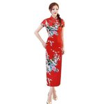 Robe - golm8 - style chinois qipao - longue - taille 48 - manche courte