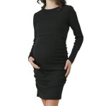 Robe de grossesse et allaitement noire femme mamalicious emily