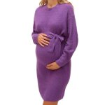 Robe de grossesse violette femme mamalicious vala