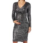 Robe de grossesse noir femme mamalicious melin