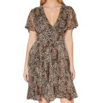 Robe guess femme style leopard leopard synthtique