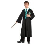 Robe - harry potter - serpentard - enfant 6 / 8 ans - noir - polyester