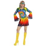 Robe hippie psychdlique - widmann - taille m - costume femme annes 60 / 70
