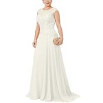 Robe l99sr dentelle perle mre de la marie robes une ligne robes de soire en mousseline de soie pour ...