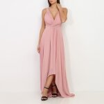 La modeuse - robes - robe longue de crmonie asymtrique devant. dote dune doublure satine et coque ...