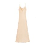 Robe longue à bretelles kelis beige femme la petite etoile Robe longue à bretelles kelis beige femme la petite etoile