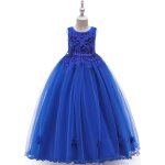 Robes longue de crmonie princesse fille en dentelle sans manches robe brode de soire mariage 4 - ...