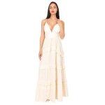 La modeuse - robes - robe longue évasée à volants avec effet drapé à la taille. dotée de bretelles réglables ... La modeuse - robes - robe longue évasée à volants avec effet drapé à la taille. dotée de bretelles réglables ...