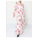 Robe longue femme blanc