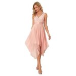 Robe longue femme - elégante robe en mousseline de soie dentelle - rose Robe longue femme - elégante robe en mousseline de soie dentelle - rose