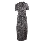 Robe longue manches courtes à petites fleurs verte femme vero moda Robe longue manches courtes à petites fleurs verte femme vero moda