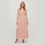 Robe longue fluide rose poudr�e - vila - 14059707 3963 - femme - toutes saisons