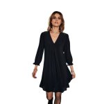 Robe  manches femme freeman t porter juna plain color - black - l