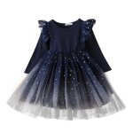 Robes  manches longues pour filles printemps automne rouge