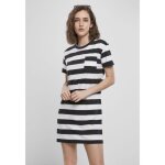 Robe marinière - urban classics - tb3637 - 100% coton - noir / blanc - femme Robe marinière - urban classics - tb3637 - 100% coton - noir / blanc - femme