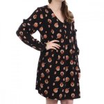 Robe noir imprim femme les tropziennes liche