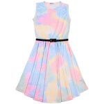 Robe patineuse arc en ciel galaxie tie dye f�te d�contract�e cadeau �ge 5 - 13 ans