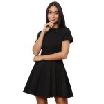 Robe patineuse pliss�e zipp�e dans le dos. pour femme - robes - la modeuse