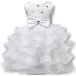 Robe princesse cérémonie fille volant tulle sans manches couleur unie avec ceinture noeud papillon Robe princesse cérémonie fille volant tulle sans manches couleur unie avec ceinture noeud papillon