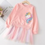 Robe de princesse en maille licorne robes dt pour tout - petits vtements pour filles la0311drs02wq ...