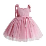 Robe de princesse en tulle pour filles de 1 � 5 ans tenue de soir�e �l�gante pour enfants tutu rose