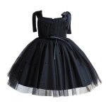 Robe de princesse en tulle - funmoon - tenue de soir�e �l�gante pour enfants - noir - fille - respirant ...