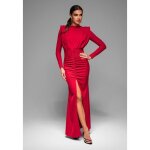 Robe du soir emma - ombre - pour femme - rouge
