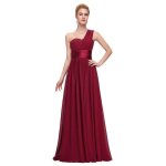 Robe de soire femme longue vase sans manche robe demoiselle dhonneur pour mariage - bordeaux