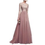 Robe de soire femme longue paillettes mousseline de soie fluide manches longues manches courtes a - ...