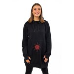 Robe sweat hoodie long noir mandala dhara - fantazia - fz4105 - manches longues - col capuche - femme ... Robe sweat hoodie long noir mandala dhara - fantazia - fz4105 - manches longues - col capuche - femme ...