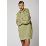 Robe sweat kaki femme meg - kaporal - coupe mi - cuisse - manches longues loose - ?illets sur les �paules ...