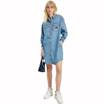 Robe tommy jeans femme - partner: creation ref dw0dw11369 - 1a4 - bleu - style décontracté Robe tommy jeans femme - partner: creation ref dw0dw11369 - 1a4 - bleu - style décontracté