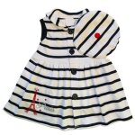 Robe paris tour eiffel - bébé fille - bleu marine et blanc - 6 mois à 24 mois - coton de haute qualité ... Robe paris tour eiffel - bébé fille - bleu marine et blanc - 6 mois à 24 mois - coton de haute qualité ...