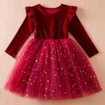 Robe tutu en tulle pail métrage à manches longues pour filles vêtements de fête danniversaire automne ... Robe tutu en tulle pail métrage à manches longues pour filles vêtements de fête danniversaire automne ...