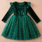 Robe tutu en tulle pail métrage à manches longues pour filles vêtements de fête danniversaire automne ... Robe tutu en tulle pail métrage à manches longues pour filles vêtements de fête danniversaire automne ...